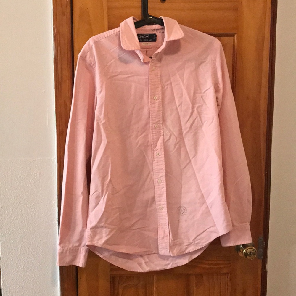 Men’s Ralph Lauren Polo pink dress shirt